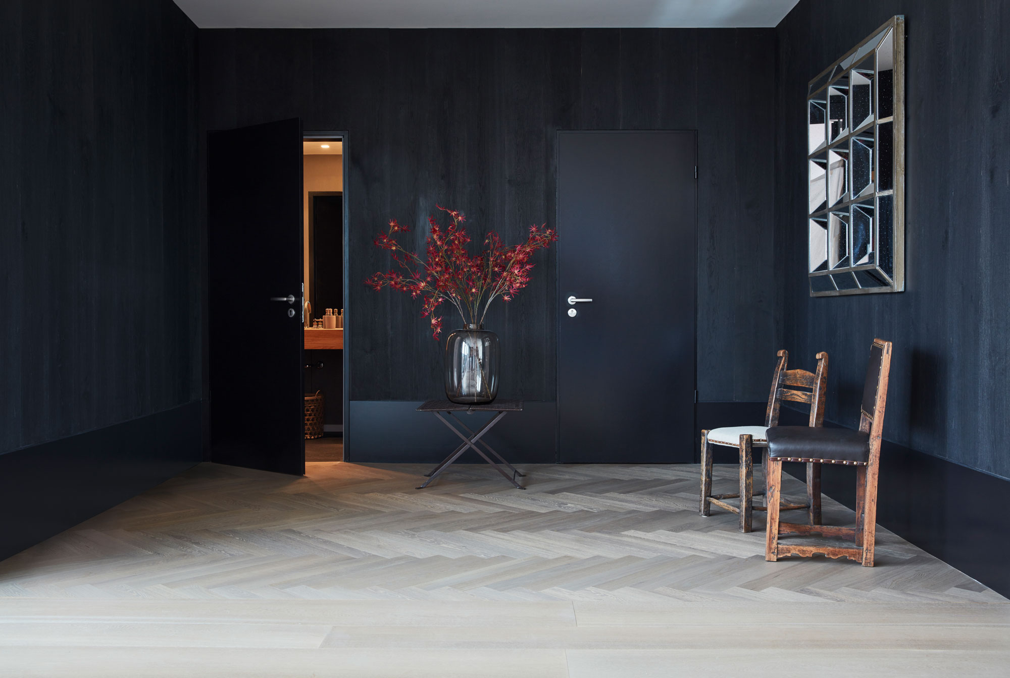 Parkett Dietrich: Fischgrätparkett Eiche Kristall