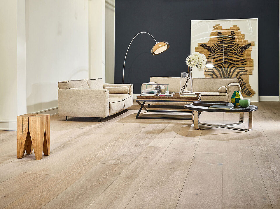 Parkett Dietrich: Exklusivdiele Eiche Crystal-Grey