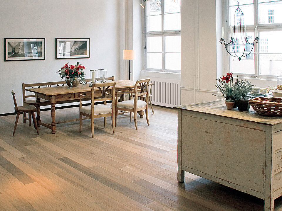 Landhausdiele Eiche Kaschmir-Grau