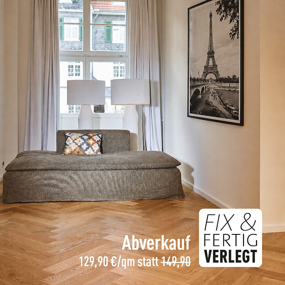 Parkett Dietrich Angebot: Fischgrätparkett Eiche Move