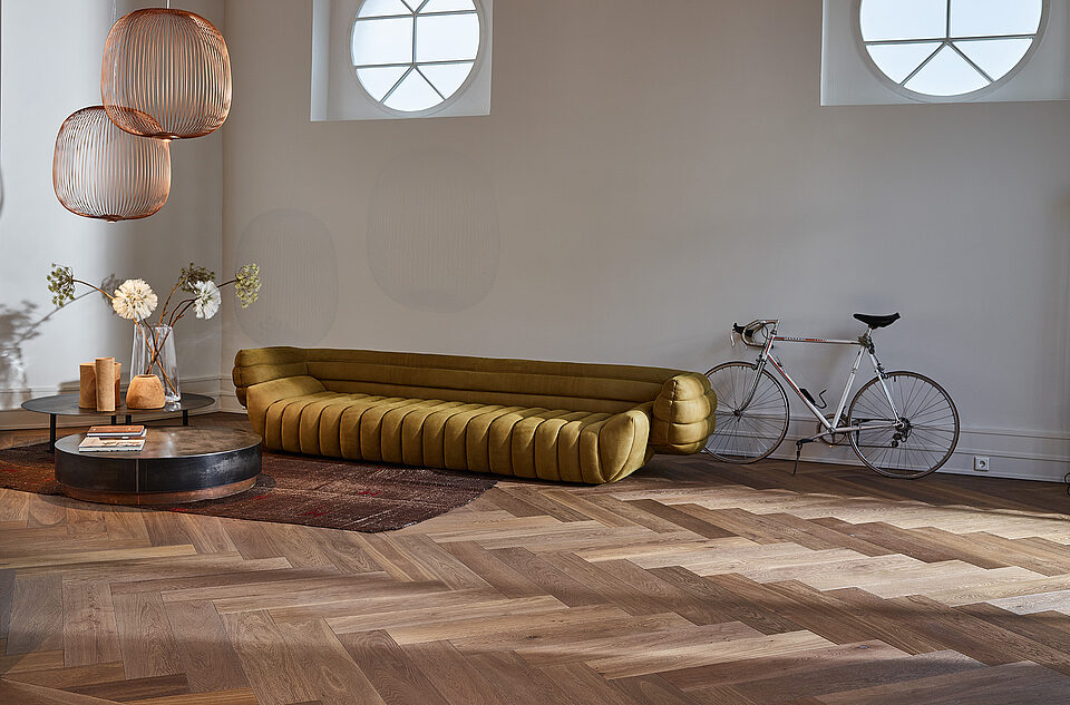 Wal-Fischgrätparkett Eiche Hazel